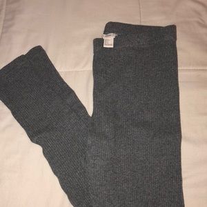 Forever 21 knit ribbed gray leggings